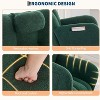 Acekool Nursery Rocking Chair, 300lb Glider with Wood Legs & Side Pockets, Teddy Upholstered Glider for Nursery - 4 of 4