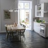 6-Light Devon Park Wood with Clear Glass Chandelier Ceiling Light Brushed Nickel/Gray - Hunter Fan: Farmhouse Edison Bulb-Compatible - 2 of 4