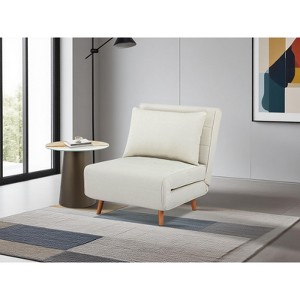 Racxily 3-in-1 Sofa Bed, Upholstered Convertible Sleeper Accent Chair - 1 of 4