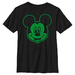 Boy's Disney Mickey Mouse Clover Big Smile T-Shirt - 1 of 4