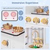 Costway Play Kitchen Toy Set w/ Chalkboard Oven Sink Faucet Stove Water Dispenser - 4 of 4