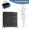Lyngins 7-Drawer Tall Dresser for Bedroom, Spacious Chest of Drawers, Versatile Fabric Storage Cabinet with Wooden Top for Closet/Entryway/Nursery - 2 of 4