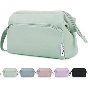 Narwey Wide-open Makeup Bag Women Girls, Travel Toiletry Bag - 1 of 3