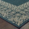 Oriental Weavers Latitude 1503B Teal/ Grey Indoor/Outdoor Area Rug - 3'3" x 5' - 2 of 3
