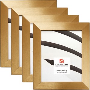 Modern Aesthetics 150 Brushed Gold Picture Frame, Set of 4 - 1 of 4