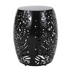 CAVINAS Cylindrical Outdoor End Table, Modern Outdoor Picnic Table, Metal Round Outdoor Table for Balcony, Porch - 2 of 4