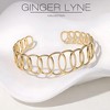 Aeris Cuff Bracelet for Women by Ginger Lyne Adjustable Gold Stainless Steel Gifts for Her - 2 of 4