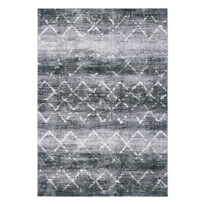 Modern Washable Rugs for Living Room Bedroom Abstract Geometric Area Rug