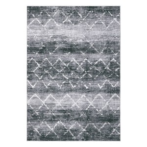 Modern Washable Rugs for Living Room Bedroom Abstract Geometric Area Rug - 1 of 4