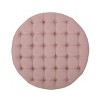 Cimarron Contemporary Round Ottoman with Rolling Casters - Christopher Knight Home - 3 of 4