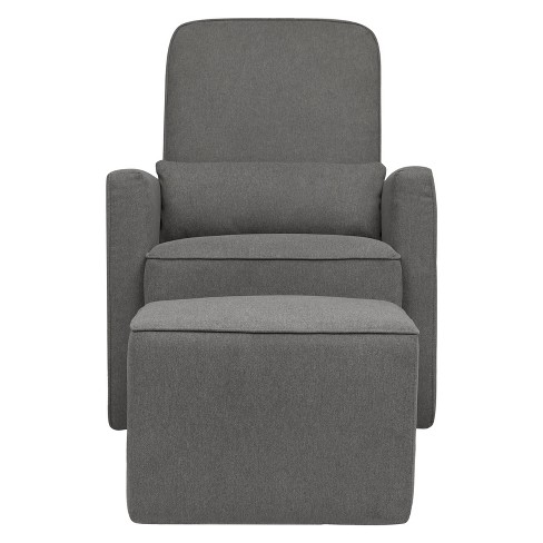 DaVinci Olive Glider and Ottoman Dark Gray