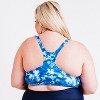 Calypsa - Women's Plus Size Racerback Swim Bra With Removable Cups - 2 of 4