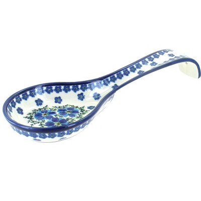 Blue Rose Polish Pottery Kalina Large Spoon Rest