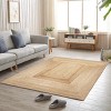 Racxily Area Rug, Braided Jute Rug for Living Room, Bedroom, Playroom, Off-White - 2 of 4