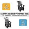 Fortune Candy 1-Person Poly Lumber Patio Glider, with Cup Holders, High Backrest and Deep Contoured Seat, HIPS Material - 4 of 4
