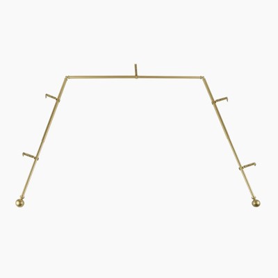 TWOPAGES Jaylon Collection Bay Window Curtain Rod 59-106 Inches Length