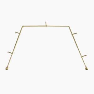 TWOPAGES Jaylon Collection Bay Window Curtain Rod 59-106 Inches Length - 1 of 4