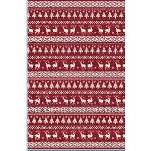 Christmas Rug Washable Rugs, Boho Christmas Tree Snowflake Rug Non-Slip Soft Low Pile Non Shedding Indoor Holiday Decor Carpet for Home Office - 1 of 1