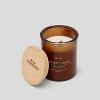 Lidded Glass Jar Crackling Wooden Wick Candle Coconut and Honey - Threshold™ - image 2 of 2