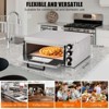 1100W Commercial Countertop Pizza Oven, Stainless Steel Electric Pizza Maker With Timer & Removable Crumb Tray for Home & Restaurant Use - 3 of 4