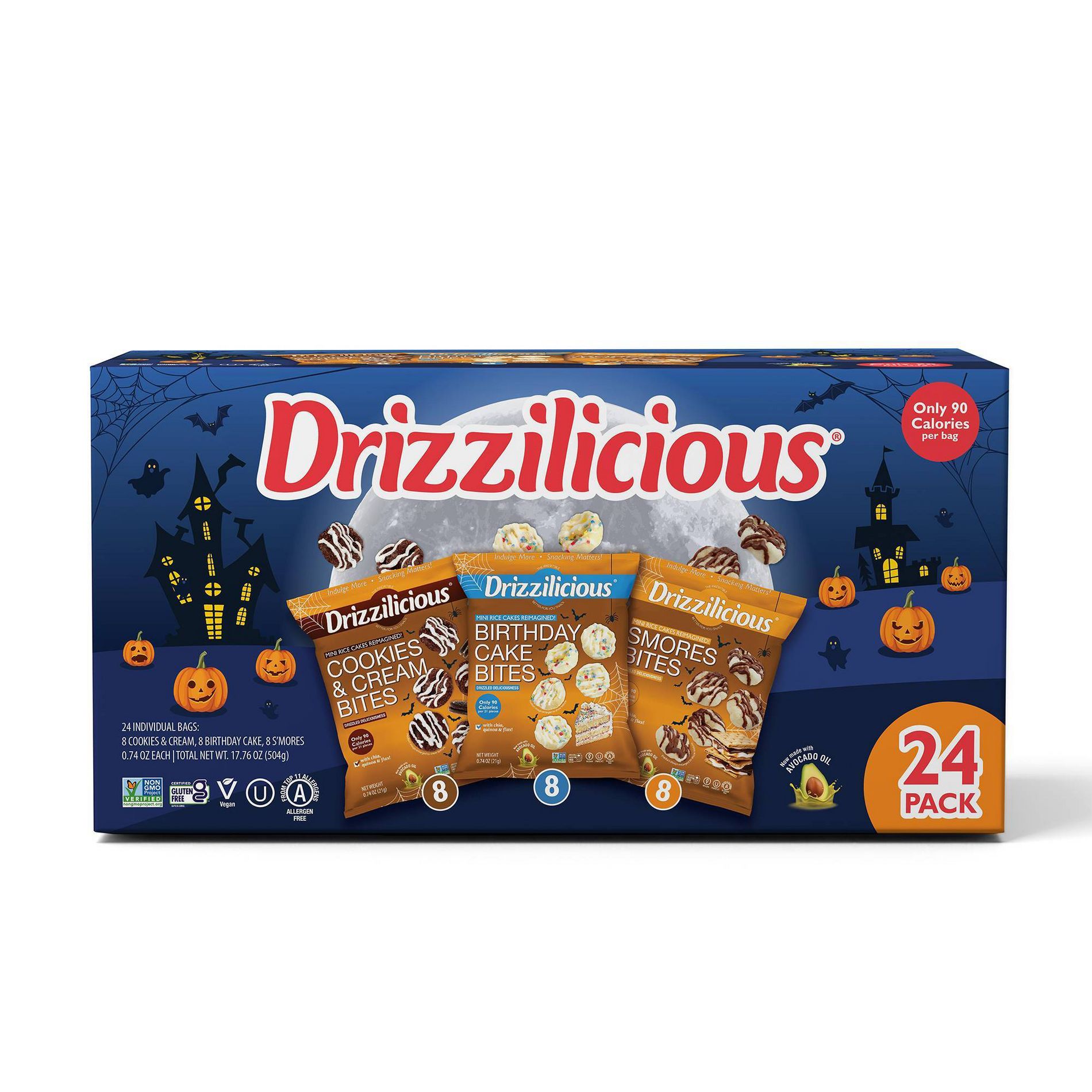 Drizzilicious Halloween Chips Variety Pack - 17.76oz/24ct