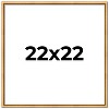 PosterPalooza | Square Classic Modern Gold Picture Frame - UV Acrylic, Foam Board Backing, Hanging Hardware - 2 of 4
