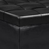Harrison - Small Coffee Table Storage Ottoman - Midnight Black - 2 of 4