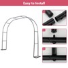 Garden Arch Trellis for Climbing Plants,9.8ft W X 7.2 ft H Metal Wedding Arches for Ceremony Garden Arbor Indoor Garden Arches - 3 of 4