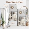 Acekool 71"x31" Full Length Mirror, Extra Large Rectangle Floor or Wall Mirror, Thin Aluminum Frame, HD Explosion-Resistant Glass, Black - 4 of 4
