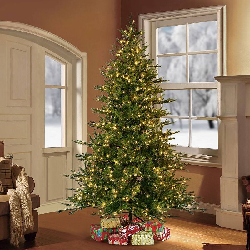 7.5ft Pre-Lit Full Berkshire Fir Artificial Christmas Tree - Puleo, 2 of 5