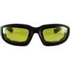 4 Pairs of MotoFrames Payback Safety Motorcycle Glasses with Clear, Smoke, Yellow, Blue Lenses & Micro-fiber Pouch - 4 of 4