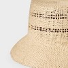 Straw Bucket Hat - A New Day™ Beige - image 4 of 4