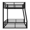 Kumasinova Minimalist Low-Floor Metal Bunk Bed with Full-Length Guardrails, Noise-Reducing Design Black Bed Frame for Kids/Teens/Guest Rooms - 4 of 4