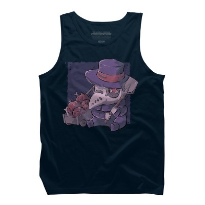Men's Design By Humans Halloween Plague By xMorfinaDesign Tank Top