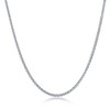 Links of Italy Sterling Silver 1mm Spiga Adjustable Chain - Rhodium Plated - Silver - 14 - 22 inch - 2 of 4
