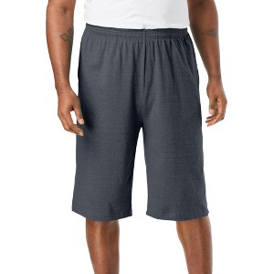 KingSize Men's Big & Tall Lightweight Extra Long Jersey Shorts - 1 of 4