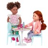 Our Generation Furniture Playset for 18" Dolls - Table for Two in White & Blue - image 2 of 4