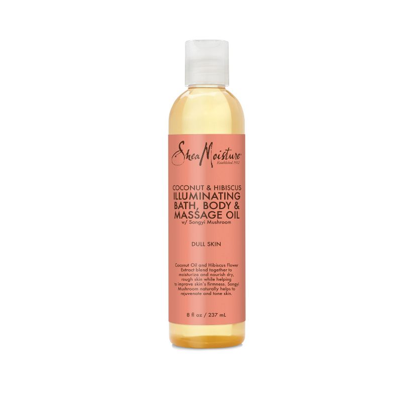 SheaMoisture Coconut and Hibiscus Bath Body and Massage Oil - 8 fl oz, 1 of 10