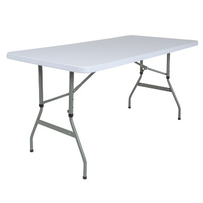 target white folding table