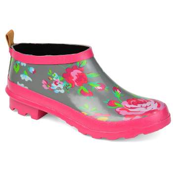 Journee Collection Womens Rainer Block Heel Rain Boots
