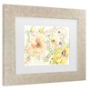 Trademark Fine Art - Kristy Rice Pastel Garden II Matted Framed Art - 3 of 4