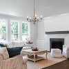 LNC Andromeda 5-Light 23.2" French Country/Cottage Candle Chandelier, Distressed White Wood and Rustic Bronze - 4 of 4