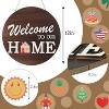 Attop Interchangeable Welcome Sign with 4 Wreaths & 14 Icons - Rustic Farmhouse Wooden Wreath for Front Door, All Season Porch and Home Decor - 3 of 4