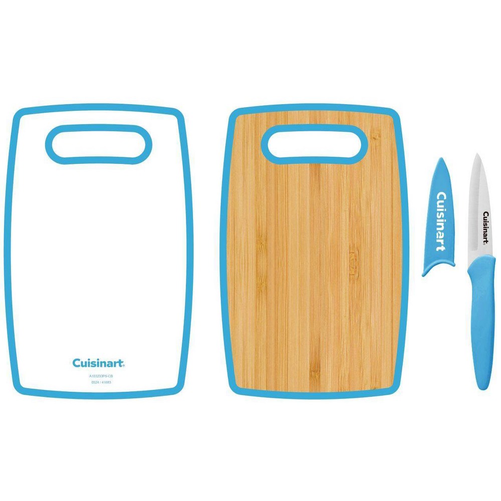 Cuisinart 3pc Dual Sided Cutting Board & Cutlery Set