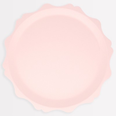 Meri Meri Pink Decorative Edge Compostable Dinner Plates (Pack of 8)