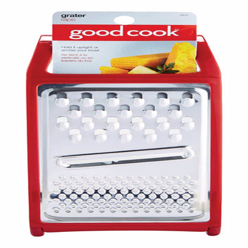 Good Cook Red Stainless Steel Cheese Grater, 3 of 4