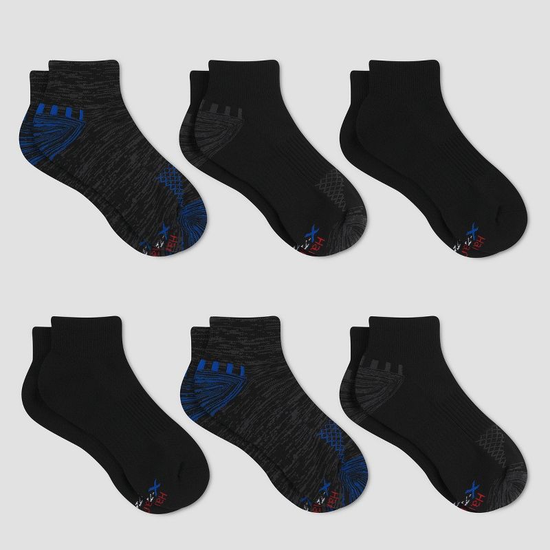Hanes Premium Men's Performance Ankle Socks 6pk - 6-12, 3 of 5