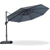 PURPLE LEAF 11 Feet Patio Umbrella Outdoor Cantilever Round Umbrella Aluminum Offset Umbrella with 360-degree Rotation for Garden Pool Patio - 2 of 4
