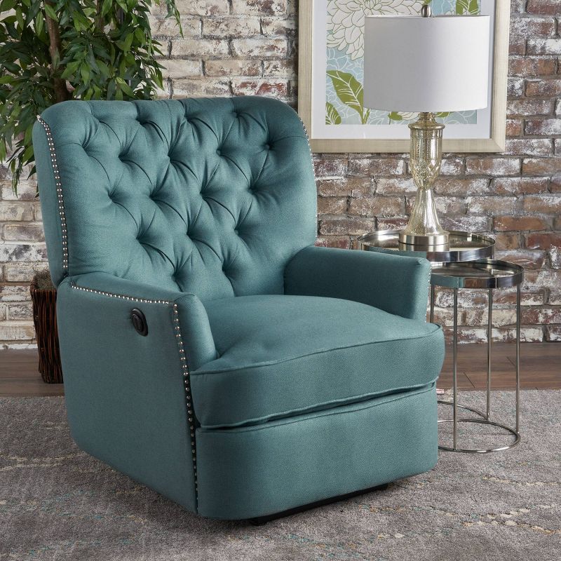 Salomo Tufted Fabric Power Recliner - Christopher Knight Home, 4 of 8