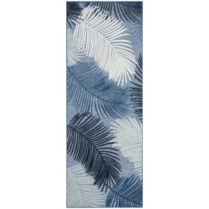 Nourison Suncoast Tropical Leaf Indoor/Outdoor Flatweave Rug - 1 of 4